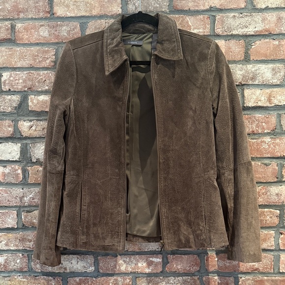 Jackets & Blazers - Brown Suede Women's Jacket
